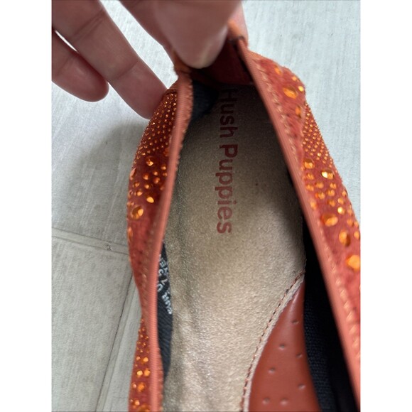Hush Puppies Ballet Flats Womens 9.5 Cushioned Comfort glam festival - Picture 2 of 8